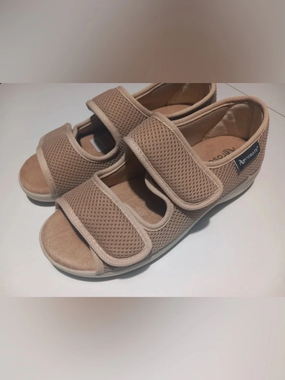 Kids Beige Adjustable Velcro Sandals
